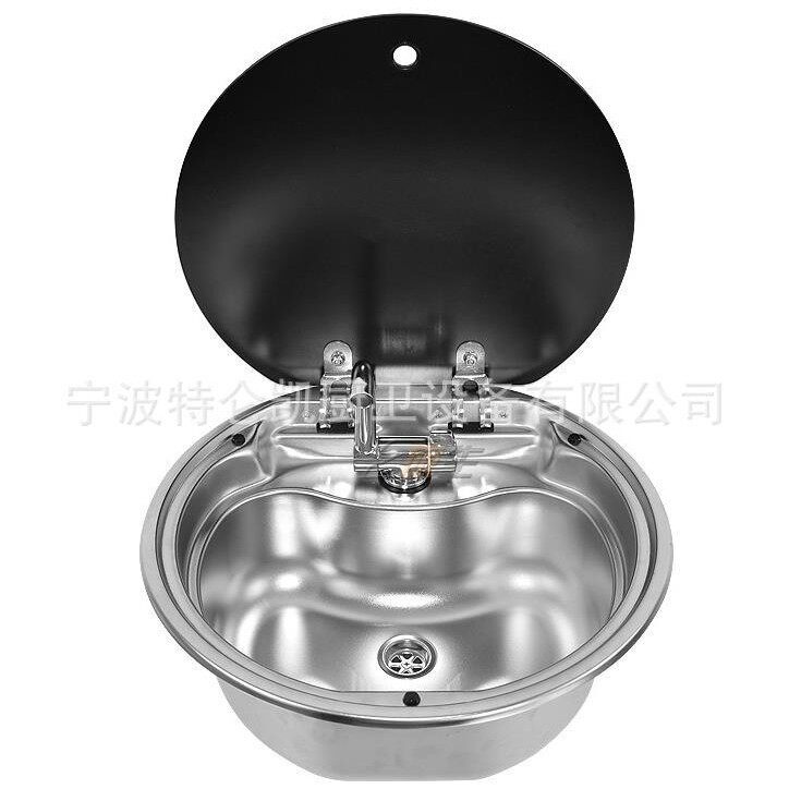 带盖水槽原厂水槽房车不锈钢水盆房车游艇水槽批发直供