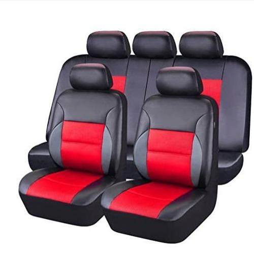 外贸pu皮外贸汽车人造皮革5座车通用圆弧三明治拼接皮座椅套0