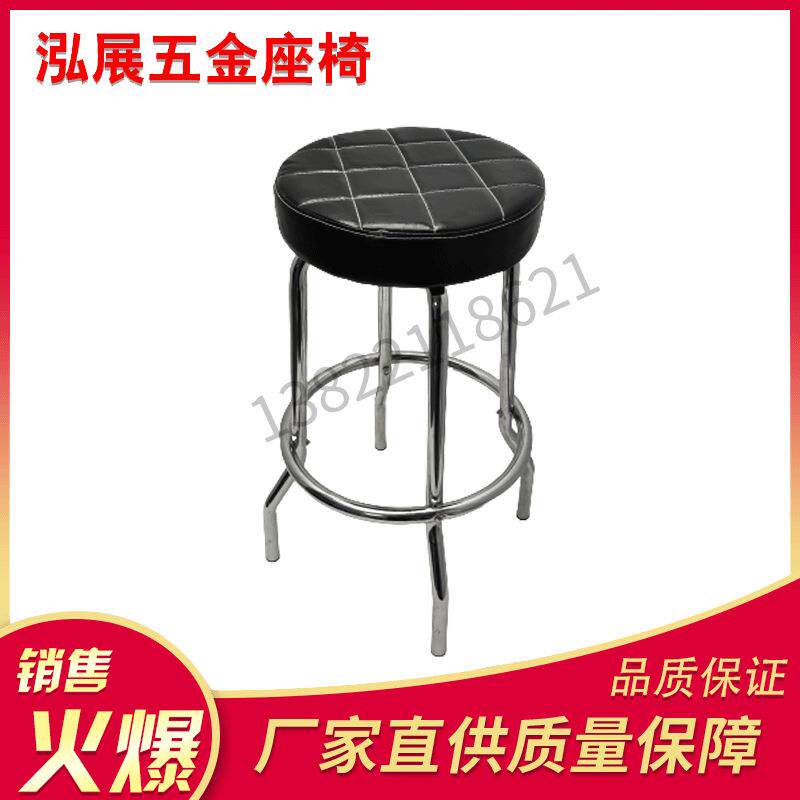 现货吧台四角圆凳简约低奢珠宝奶茶店凳子前台收银高脚酒吧凳