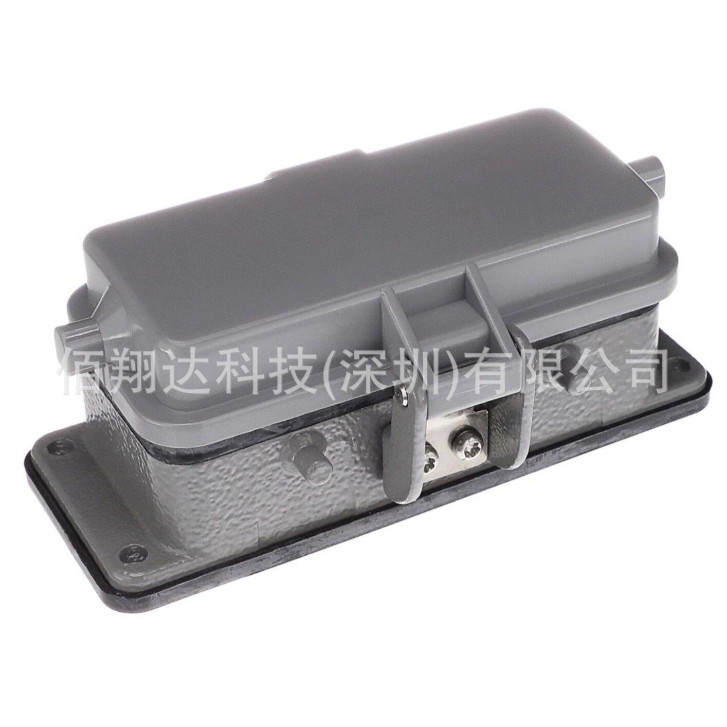 重载连接器外壳H16B-AD-BO4耳带盖开孔底座T1430160000