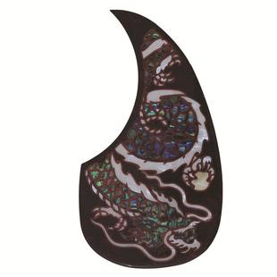 吉他弹性软胶护板赛璐珞亚克力玫瑰木枫木丝印雕刻镶嵌