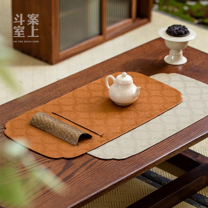 全棉干泡席小尺寸茶席中式高端宫廷茶桌几商务酒店家用布艺茶垫