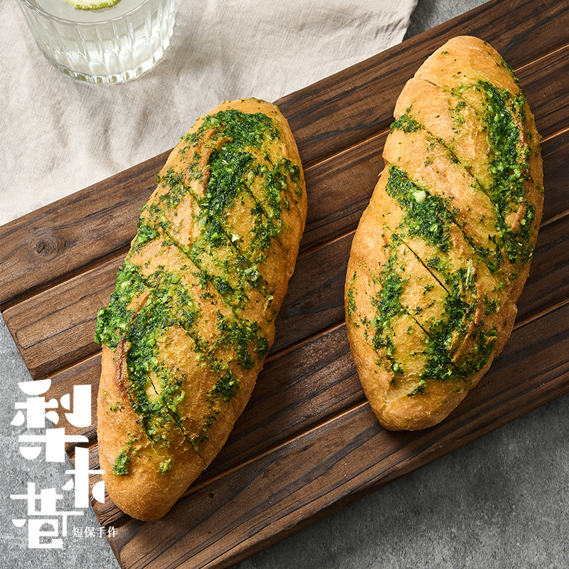 梨木巷蒜香法棍面包法式硬欧包主食健身代餐营养早餐三明治汉堡胚