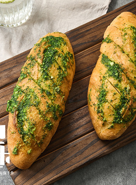 梨木巷蒜香法棍面包法式硬欧包主食健身代餐营养早餐三明治汉堡胚