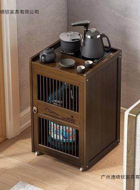 嵌入式10261756一体茶几办公室茶茶边柜子煮家门用移动台单茶水柜