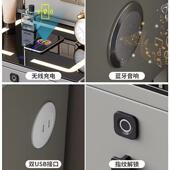 智能床头柜轻奢极简无能线电功床头柜实木简001约卧室多储物床边