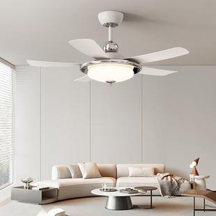 客厅吊灯大厅风灯吊扇灯餐厅FOC简约扇现代奶油风大新2风力025年