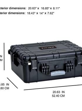 J5019塑料工具箱周转箱14寸机防水安-全箱相镜头CIE电M影道具箱
