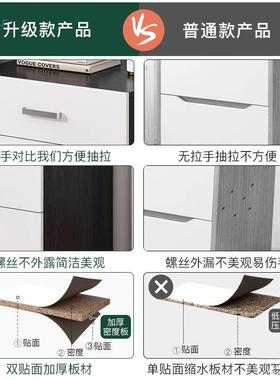 床头柜简约能现代头收柜家用卧室床边柜多功纳出租OIS床房简易储