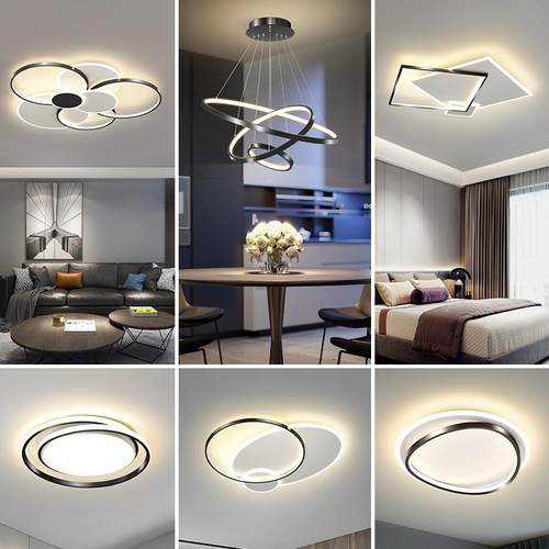 灯具ZP-1007简约现代大气用圆家客厅灯全屋灯形具套餐主卧室间灯