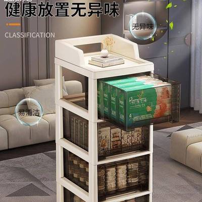 收纳柜抽屉式层塑料加多厚办公室桌头LUV下移可动文件置物储物床