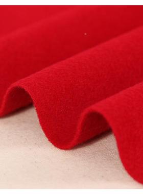 新90羊毛单面毛呢面蒸呢毛料纺面呢子料挺括细021388腻品光泽好