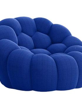 缩包足球泡卷泡沙发压异形沙发客厅网LNZ师红设计定型棉布艺沙发