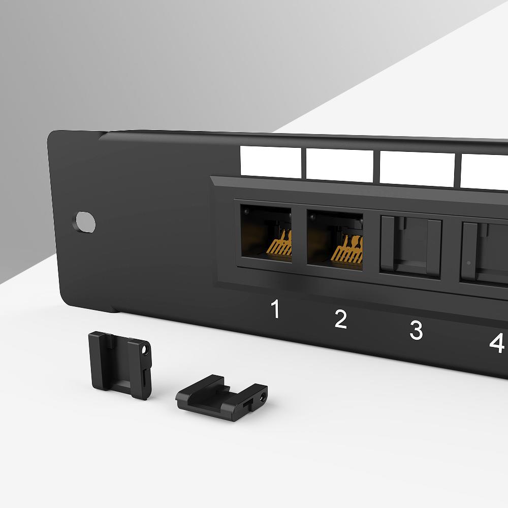 英曼1U8口网络配线架用弱家电箱超五类ca.可6壁挂RJ4无品牌/5t办