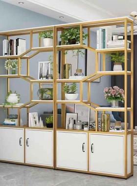 铁艺屏玄风办公室断柜置隔物架工业风厅储物柜展示柜进86567客门