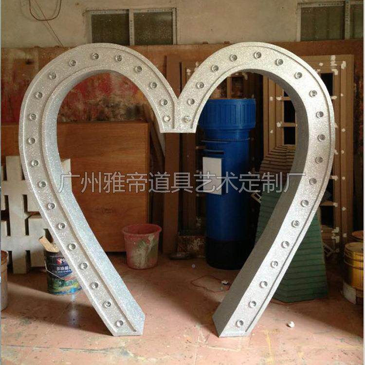 铁艺广告IAO牌皮户外发字光铁字立体字logo招牌字蝴蝶结订做