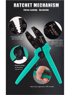 Pro`轮s子kit/宝工CP-20/301省力棘压接钳系KDY3列端压线钳端子钳