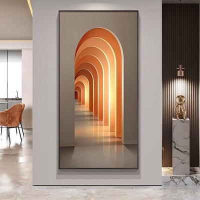 入MIE玄挂关装饰画现代简约竖版空间延伸户感过道壁抽象走廊尽头