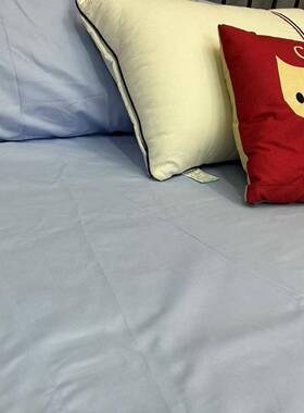 老粗布三件粗套优质纯色简约三件枕套棉布ORM床单套