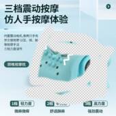 功多按摩枕便载携车家用电动揉捏颈部EMS热敷81594脉冲能肩颈按摩