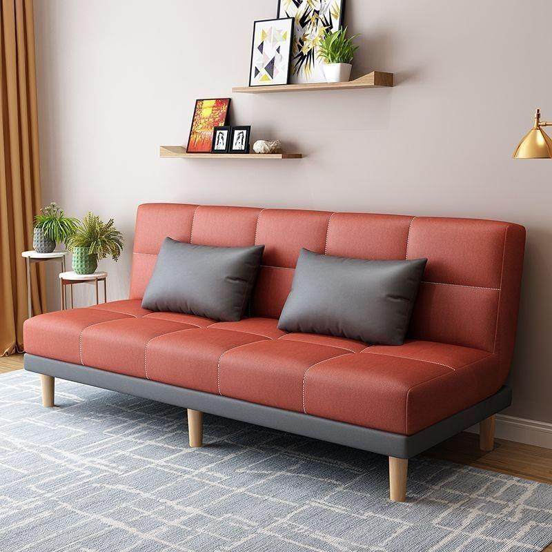 布沙艺户发小型耐用可折叠沙两发床用公寓出租房单双人沙发无品牌