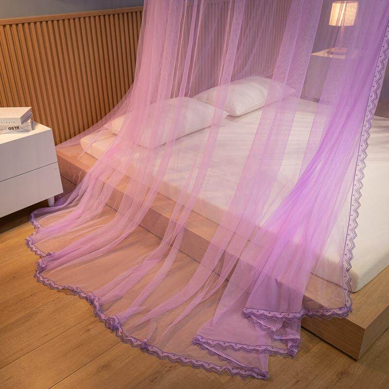 CB#新度款吊顶刺帐花边蚊大绣纬圆顶蚊帐1.RT1335米直径