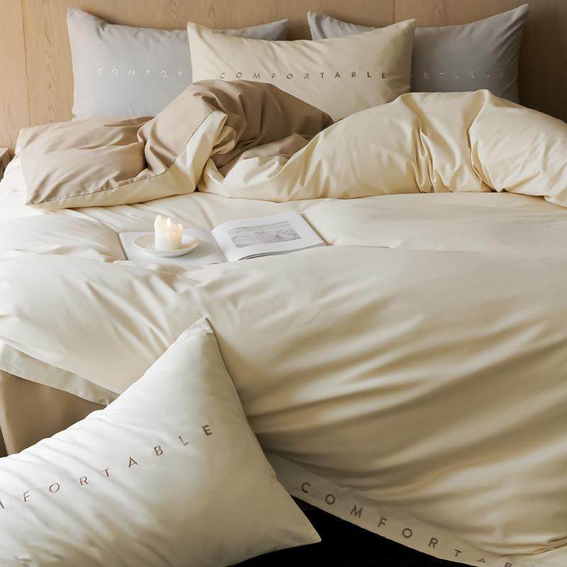 季高端10长绒棉加厚磨毛四件套丨RWC全棉纯棉秋冬保暖0床上用品支