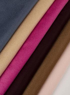 XAN羊绒面料600g毛单面10毛全毛顺单面面料秋冬羊大衣外套0毛呢面