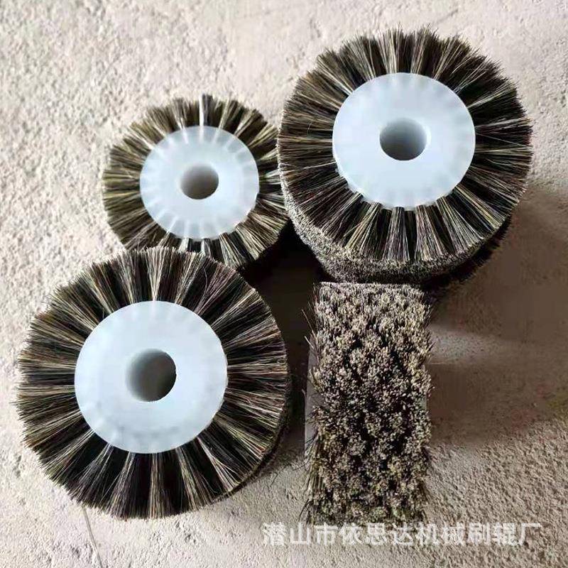 猪鬃毛刷轮抛打蜡马毛轮料丝尼磨龙光剑刷麻无品牌/辊刷清洁除尘
