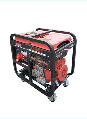 5千单电组动发电机2CF7000E20V3kw手动户外便携式柴油发相电瓦机8