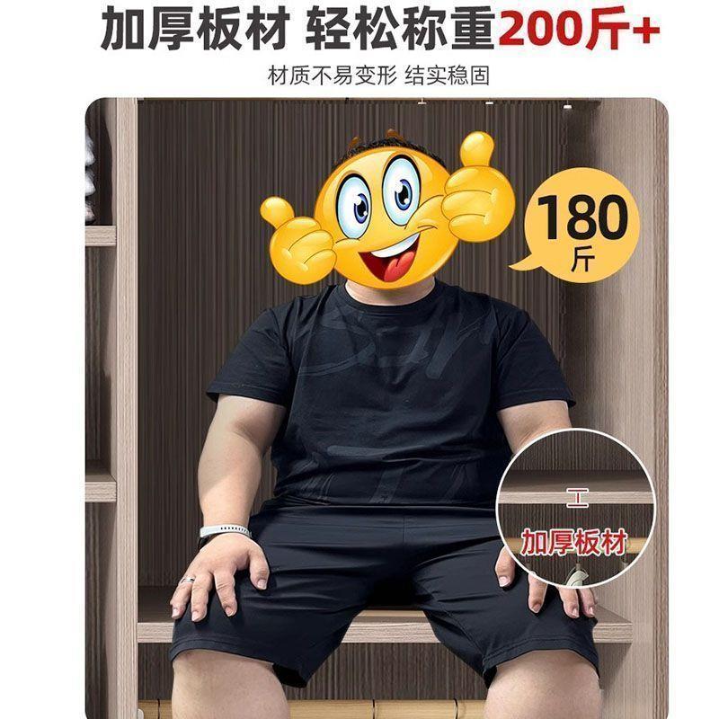 fL室E实木衣柜推拉无品牌/门家用卧现简约物储收纳生态板衣橱儿代