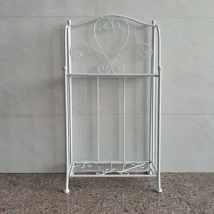 属植物架黑色可折叠2层卷轴家金内庭收纳整设理架计置物架SXZW001