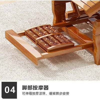 20F99HHTT625新成竹午躺椅坐睡两用人阳台家用休闲摇款摇椅大人折