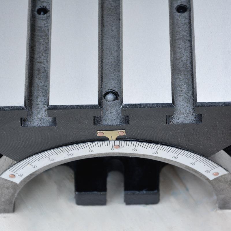 可调式度可倾斜工作台角小型铣床钻床质优铸精ARB密旋铁转工作台7