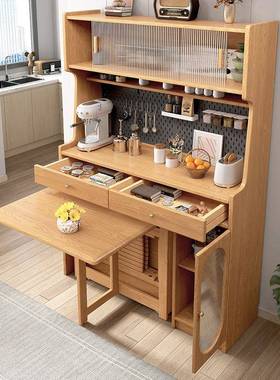 全实餐边14091柜餐一体高储柜小户型收纳柜吧木台桌物靠墙餐边柜