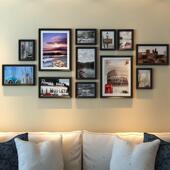 ?饰Fh ^l^l@欧式 相框墙客厅2照餐厅相片墙创意组合挂墙画框1框大