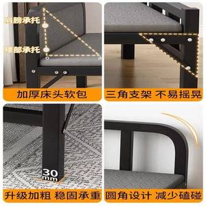 床折叠床单KZB人床家用出租房铁硬板床床成人宿舍简易床便携陪护