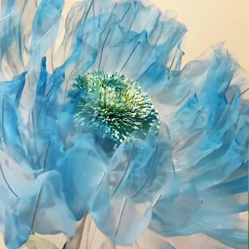 电动装饰摆橱窗仿真花丝网场婚庆具件路引机道械花现开合JQZ布置