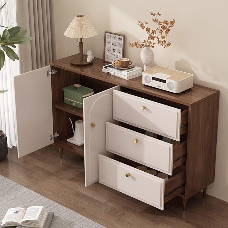 Fls实木斗柜靠墙五斗柜柜卧室kN7zeX2a床尾小户型抽屉柜法式客收