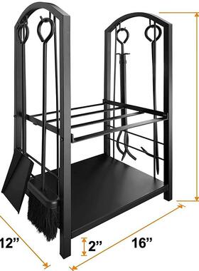 厂直家销壁品炉配32723件具壁炉钩子用火钳铲柴火收纳美式复古子