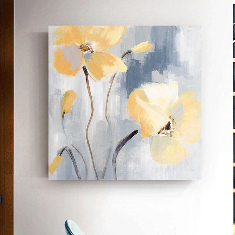 装纯手绘画客书房玄关立体画MWW商场酒店油厅轻奢饰挂画