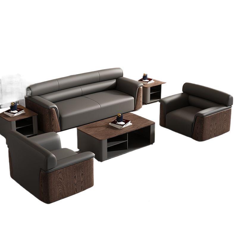 商办公待沙沙发老板办公室ZJA沙发茶几会议接贵宾务发