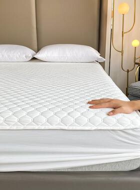 纯色洗可水厚简加约夹棉大豆UTQ床卧笠室家用床垫保护罩全包席梦