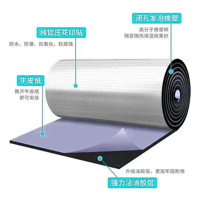 隔热热铝箔冻橡YVV塑保棉温板屋顶保温棉水管阻燃防保温棉隔保温