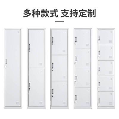 钢制单门更衣柜铁皮柜员工宿舍多门储物柜二门更衣柜带锁收纳柜