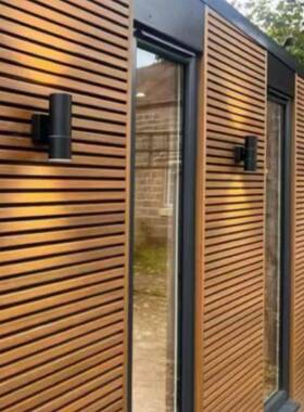 塑木长城格板户外庭院39109木塑护共栏阳台板吊顶栅扣板二代挤防