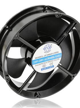 嘉利丰直流销铝20060框圆形22V交散WYF热风扇机械设0备电柜电箱散