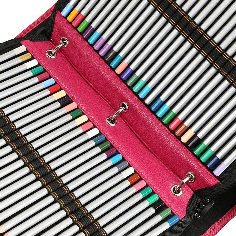 新款女PU便携690216孔多功笔袋男绘画大容笔量填色收能纳包