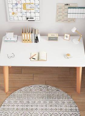 木JHT实桌书桌写字桌学生成人电脑桌办公卧室客厅出租房经济型桌