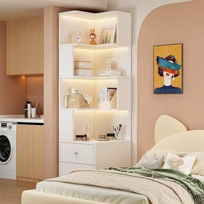 25床头柜书款柜物墙角三角柜转角书架落地客厅75947约置架一体卧